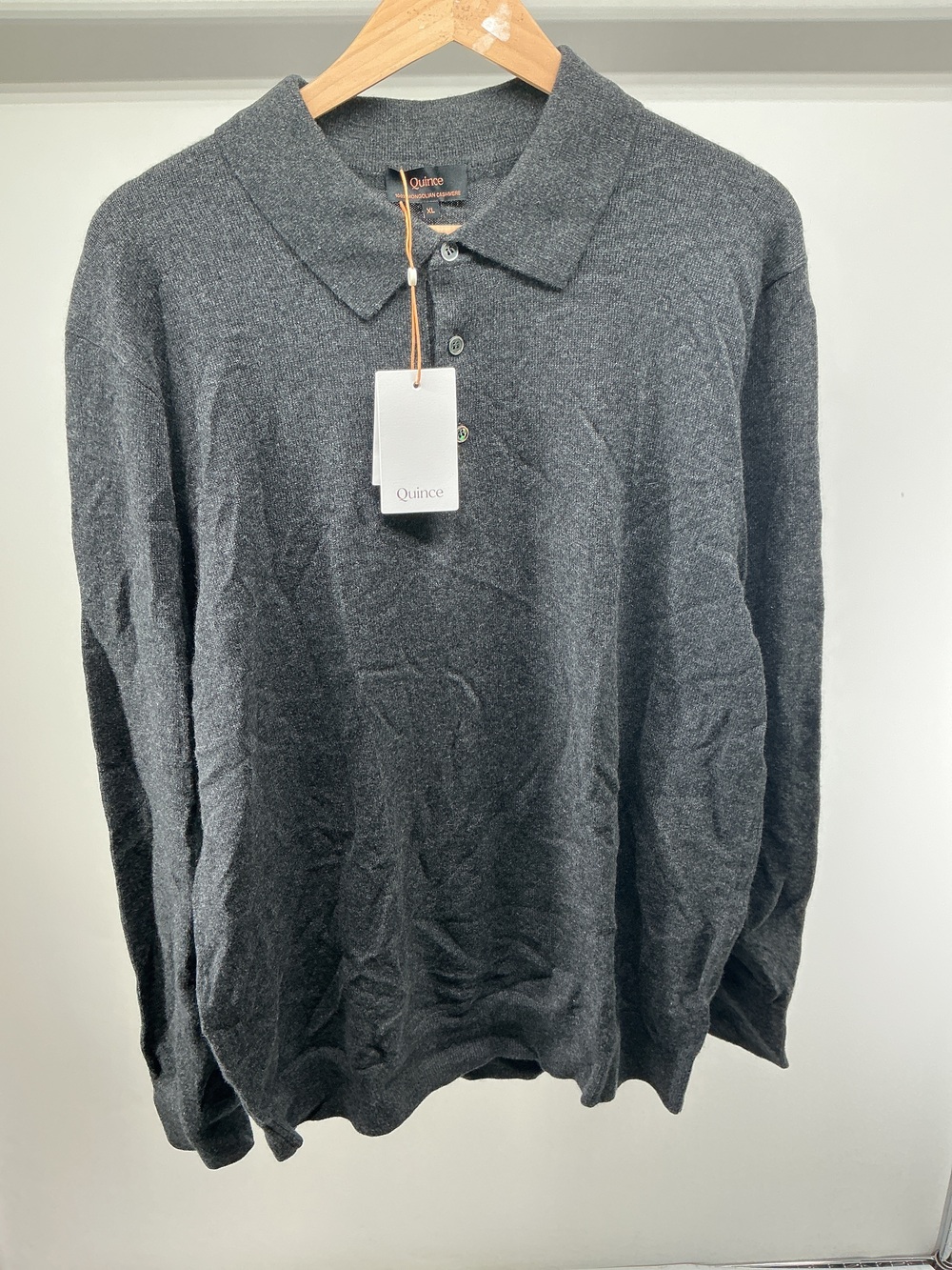 Mongolian Cashmere Polo Sweater